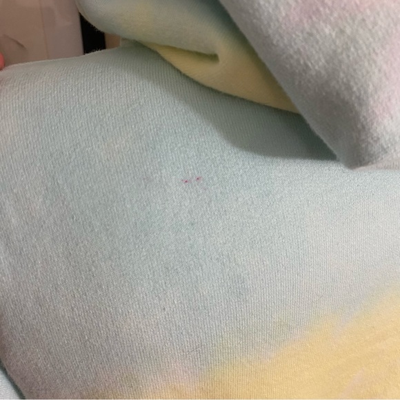 Frankies Bikinis Burl sweatshirt jogger set in rainbow sherbert tie dye sz small - Picture 11 of 11